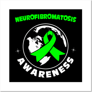 Green Awareness  Neurofibromatosis Posters and Art